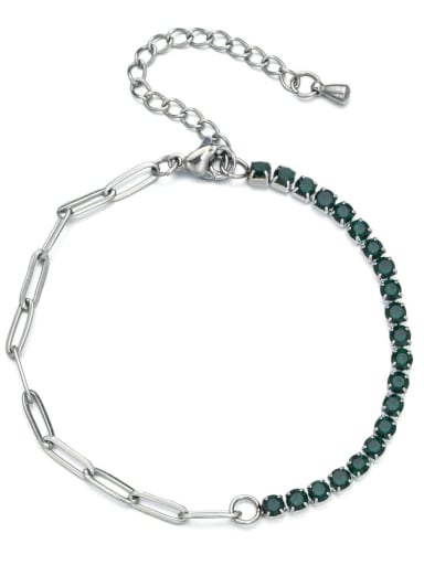 Dark green Stainless steel Bracelet