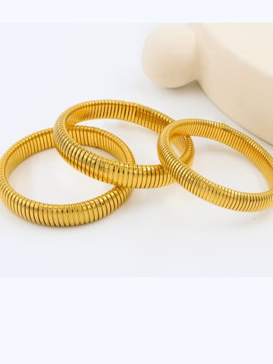 gold Color Stainless steel Band Bangle