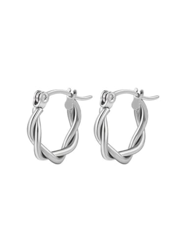 Stainless steel Geometric Minimalist Hoop Earring