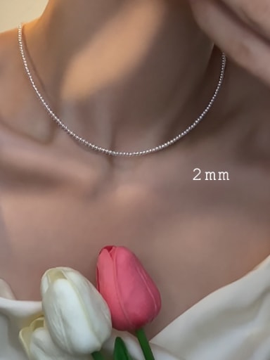 2MM Pearl, 38cm and 4CM Swarovski Crystal Pearl Artisan Choker Necklace