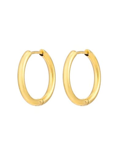 Titanium Steel Round Hoop Earring With 7 sizes