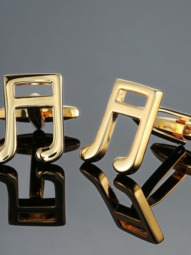 Brass Geometric Trend Cuff Link