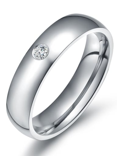 Titanium Steel Geometric Ring