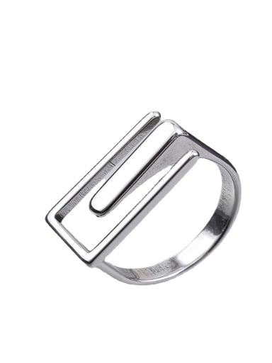 Stainless steel Geometric Ring