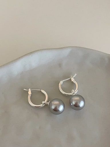 Alloy Imitation Pearl Geometric Dainty Drop Earring