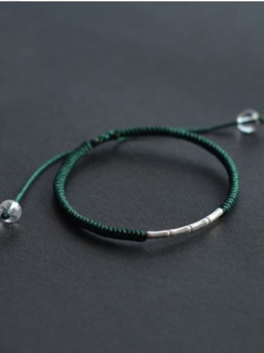 green 925 Sterling Silver Bracelet