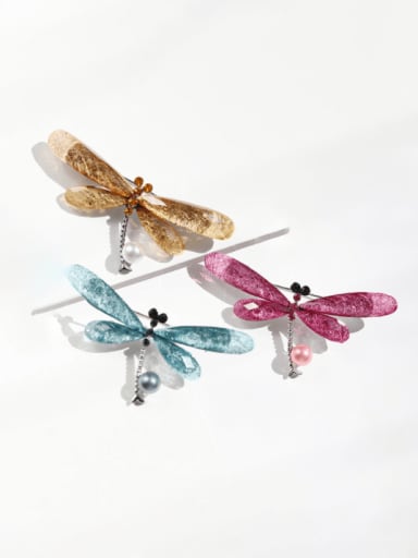 custom Alloy Resin Dragonfly Minimalist Brooch