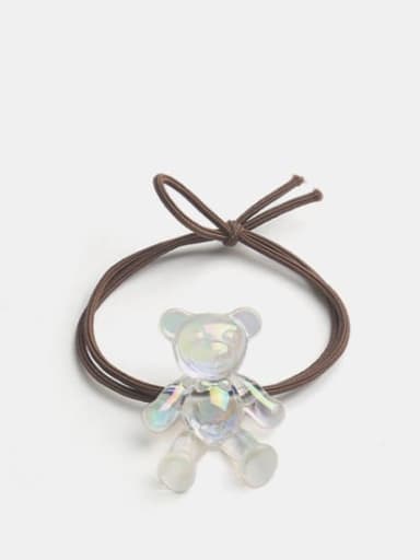 Colorful white bear brown rope Cute Colorful White Bear Hair Rope