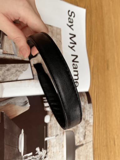 black Vintage Artificial Leather headband /Hair Barrette/Multi-Color Optional