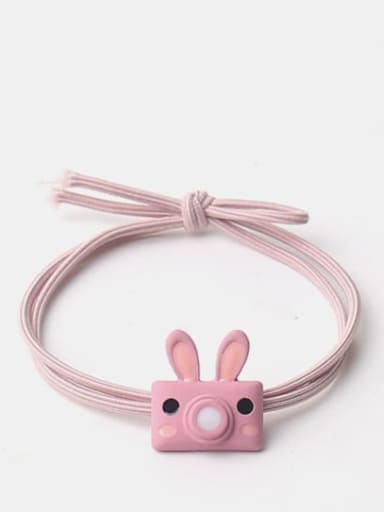 Pink rabbit bubble machine Cute cartoon animal hair rope