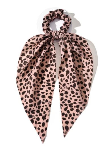 Vintage  Fabric Leopard Polka Dot Snowflake Triangle Scarf Hair Barrette/Multi-Color Optional