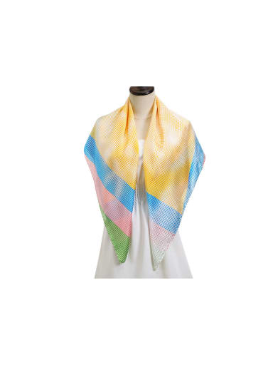 custom Women Spring Polyester Polka Dot 90*90cm Square Scarf/Multi-Color Optional