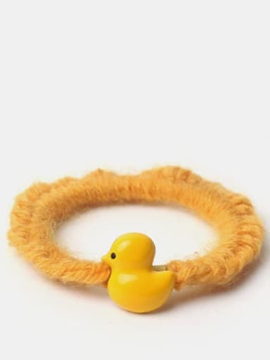 Cute Twisted Rope Yellow Chicken Hair Rope
