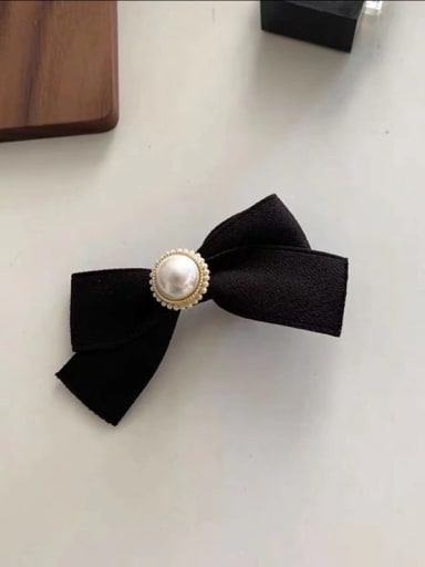 Vintage Cotton Imitation pearls bow Hair Rope