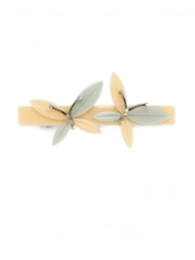 Cellulose Acetate Minimalist Butterfly Alloy Hair Barrette