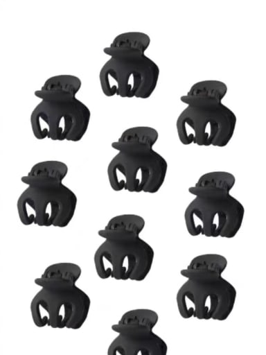 10 black small Acrylic Cute Simple and cute bangs clip frosted Jaw Hair Claw