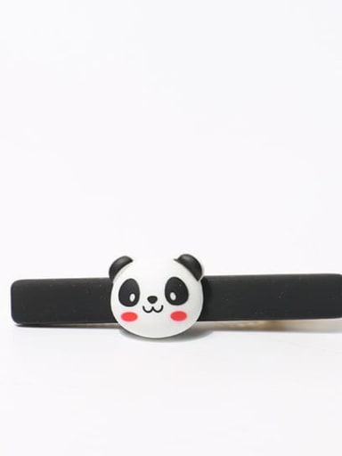 Powder Blusher panda 9x65mm Plastic Cute Panda Hair Barrette