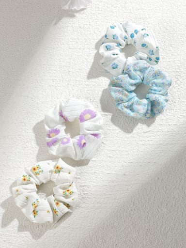 Cute  Fabric 4 sets of Sunflower Florals Hair Barrette/Multi-Color Optional