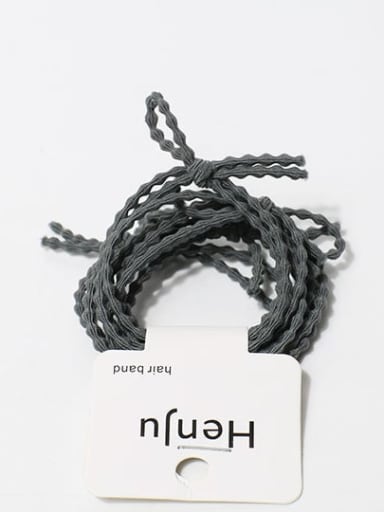 Gray 5-bar card Elastic rope Minimalist Hair Rope