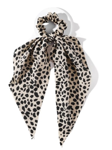 Vintage  Fabric Leopard Polka Dot Snowflake Triangle Scarf Hair Barrette/Multi-Color Optional
