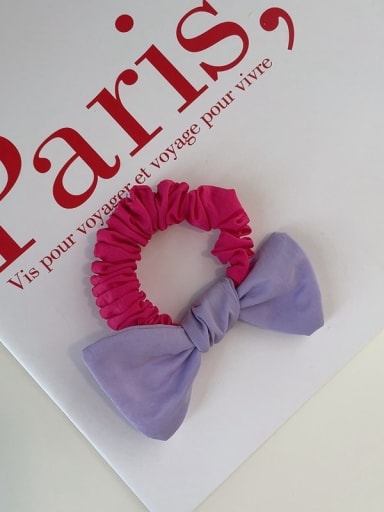 Cute fabric folds color matching bow Hair Barrette/Multi-Color Optional