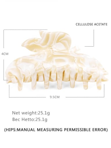 Cellulose Acetate Minimalist Irregular Jaw Hair Claw