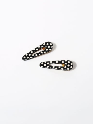 Acrylic Cute polka dots Resin Hair Barrette