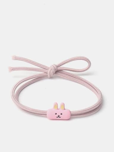 rabbit Alloy  Enamel Cute Icon Multi Color Hair Rope