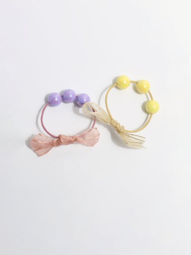custom Plastic Cute Bowknot Hair Rope