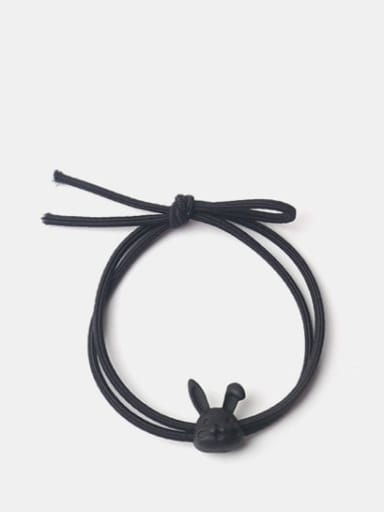 Black rabbit head Alloy +Cute Icon Hair Rope