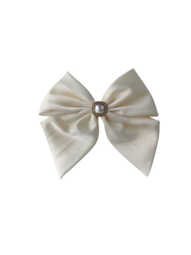 Trend satin pearl bow Hair Barrette/Multi-Color Optional