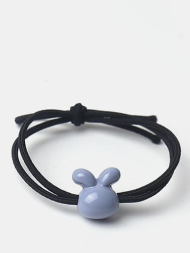 Blue gray smooth rabbit Cute Icon Hair Rope