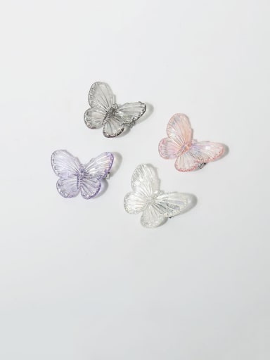 Plastic Cute Butterfly Hair Barrette/Multi-color optional
