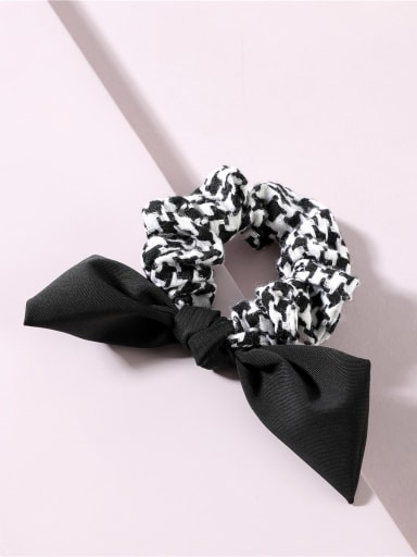 Trend Fabric Houndstooth bow tie Hair Barrette/Multi-Color Optional