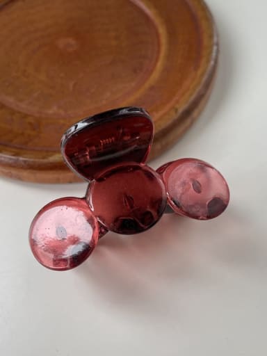 Wine red Vintage Acrylic circle gripper Hair Barrette/Multi-Color Optional