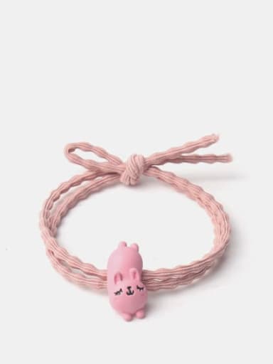 Pink Rabbit Alloy Cute Icon  Hair Rope