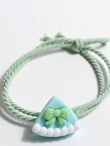 Light green cake Elastic rope Cute Triangle Hair Rope