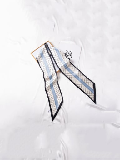 custom Women Spring Polyester Plaid 150*14cm  Scarves