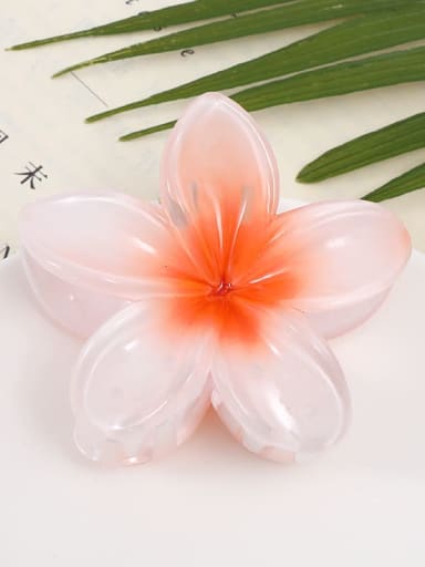 Acrylic Hair Barrette flower within 8 colors