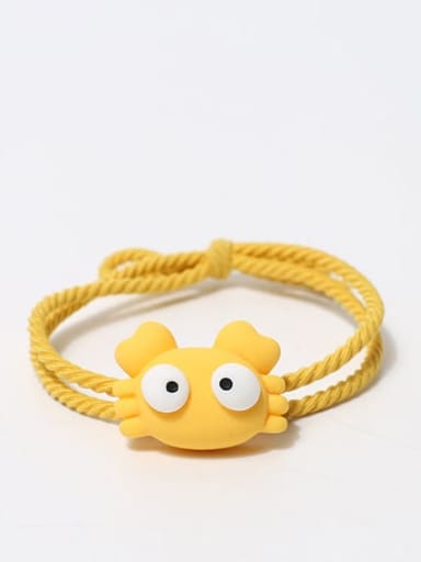 Yellow crab hair rope Cute Crab Hair Rope