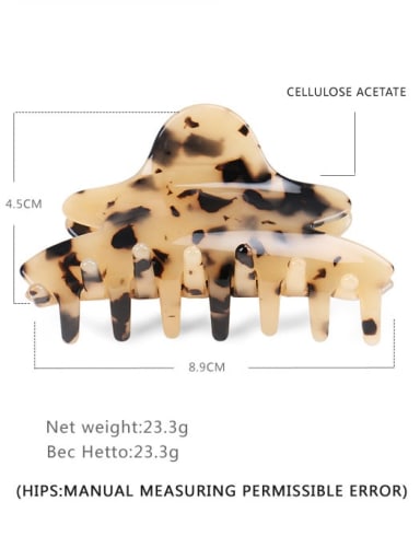 Cellulose Acetate Minimalist Geometric Jaw Hair Claw
