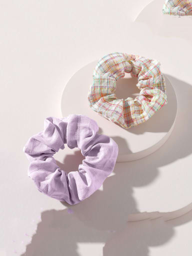 Trend Fabric Small fresh and cute plaid Hair Barrette/Multi-Color Optional