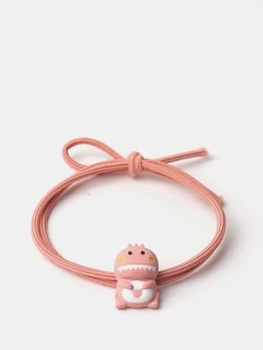 Leather Pink 1 Cartoon animal Hair Rope