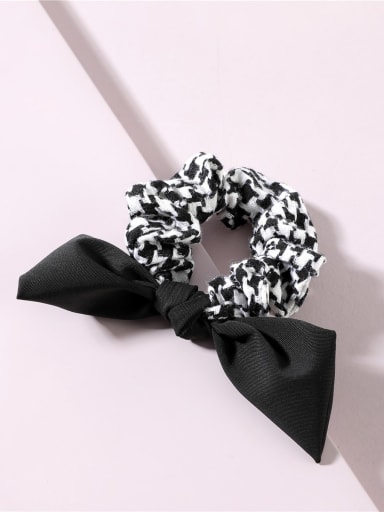 Trend Fabric Houndstooth bow tie Hair Barrette/Multi-Color Optional