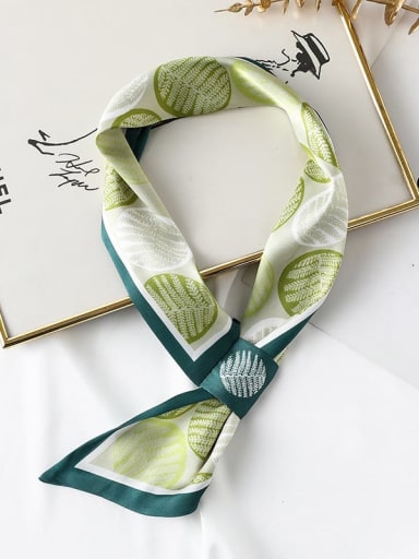 Women Spring Polyester leaf 15*70cm Scarves