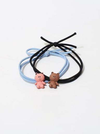 custom Elastic rope Cute Bear Hair Rope