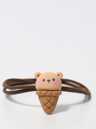Ice Cream Bear Elastic rope Cute Bear Hair Rope