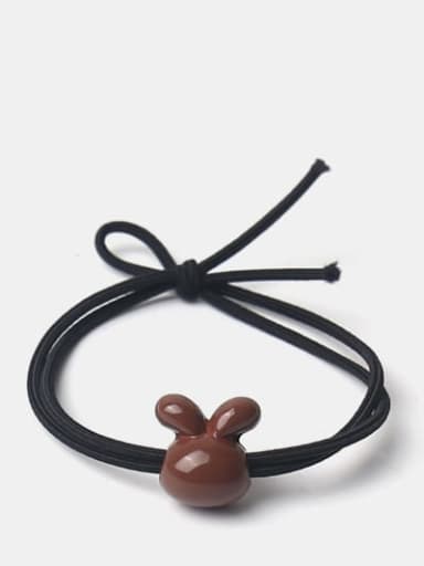 Brown smooth rabbit Cute Icon Hair Rope