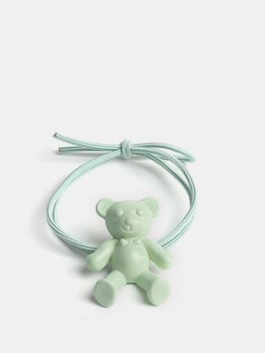 green Cute fluorescent color bear Hair Rope