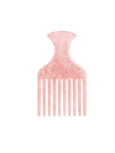 Pink Cellulose Acetate Minimalist Multi Color Hair Comb